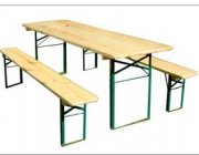 Õllemööbel, laud(50x220cm) ja pingid (25x220cm)
